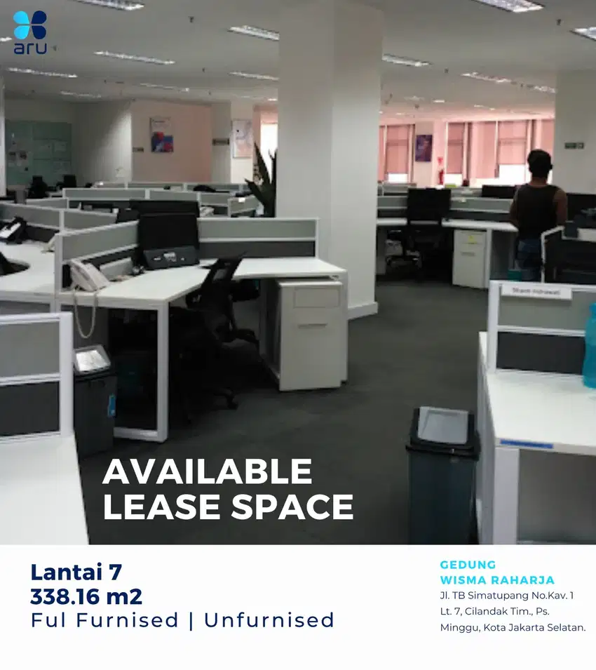DI Sewakan Kantor FULL FUNRISH/ UNFURNISH strategis TB. Simatupang