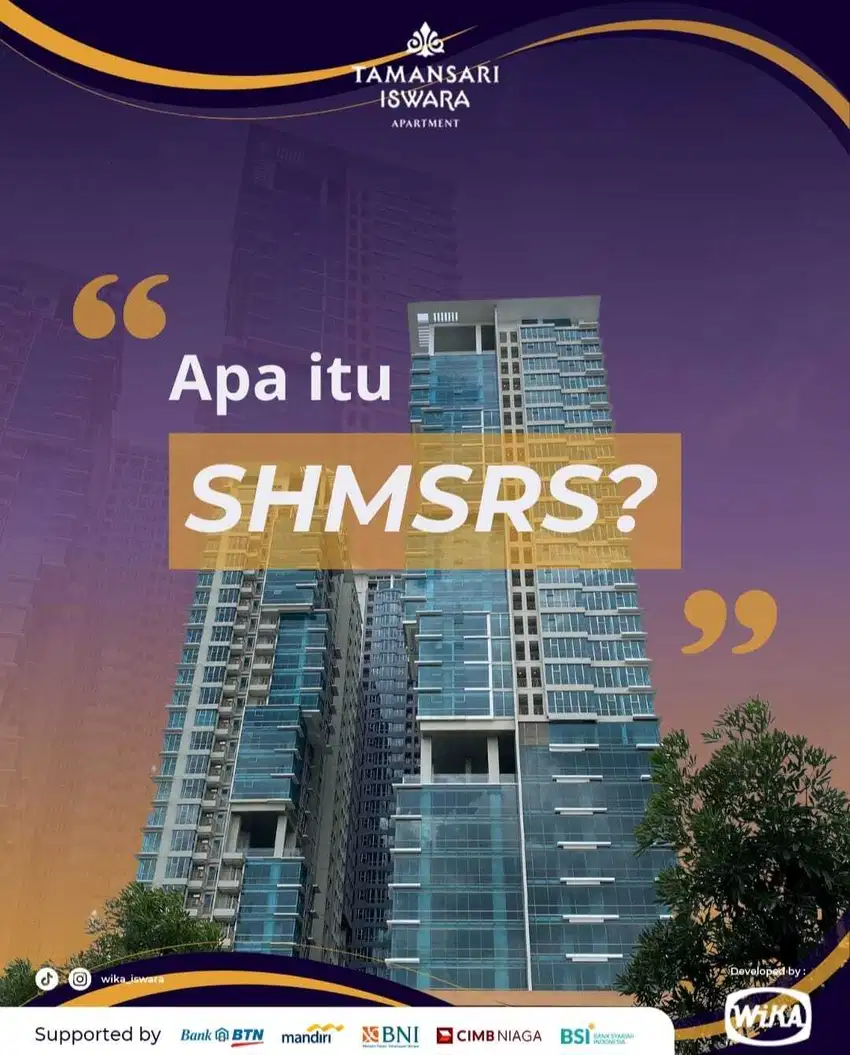 Di jual Apartment Taman Sari Iswara Bekasi Lt.12 No.03