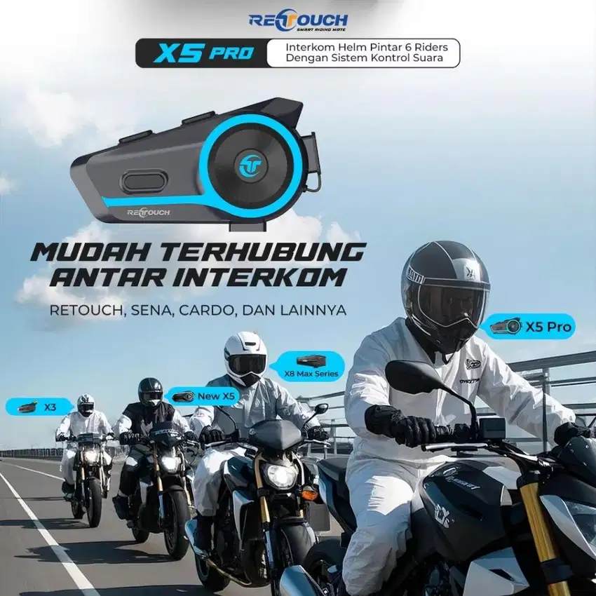 Intercom Helm X5 PRO (Connect 6 Rider)
