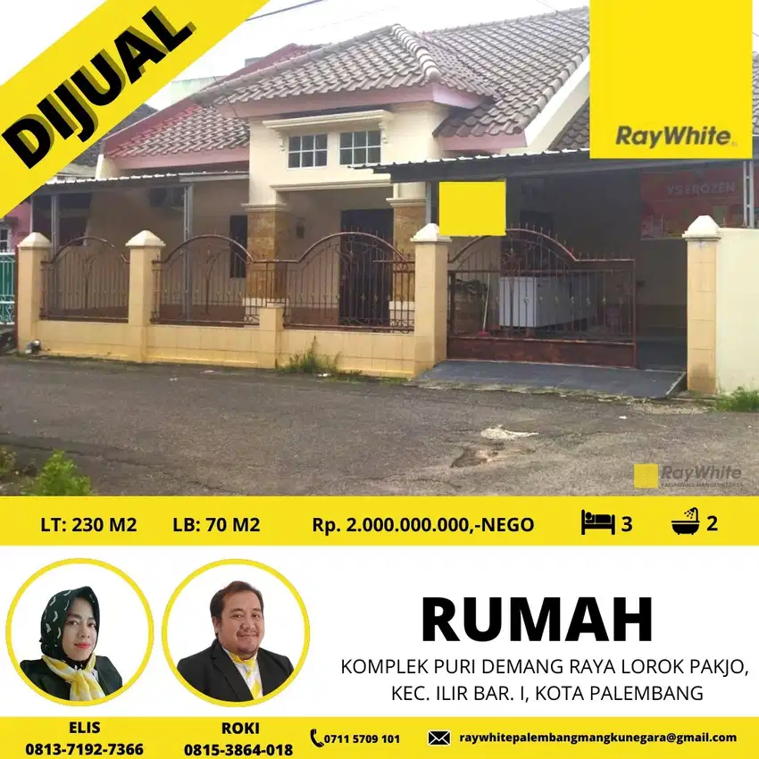 Dijual Rumah di Palembang