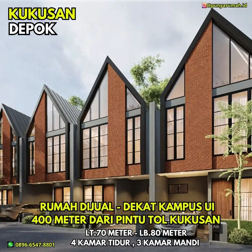 Rumah Dijual Di Kukusan Dekat Universitas Indonesia Scandinavian Murah