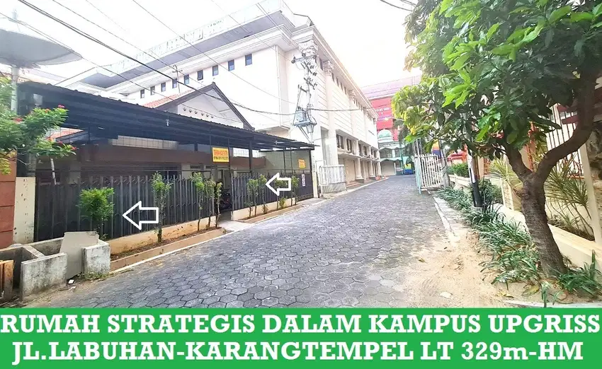 Rumah HM Labuhan I/7 nempel Balairung UPGRIS Sidodadi