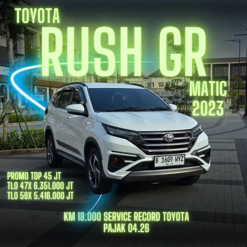 TOYOTA RUSH GR 2023 MATIC (LOW KM)