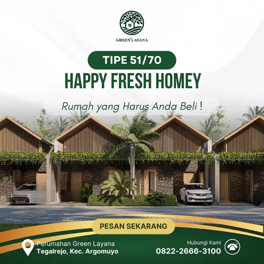 Happy Fresh Homey : Beli Rumah 51/70 Lokasi Strategis di Kota Salatiga