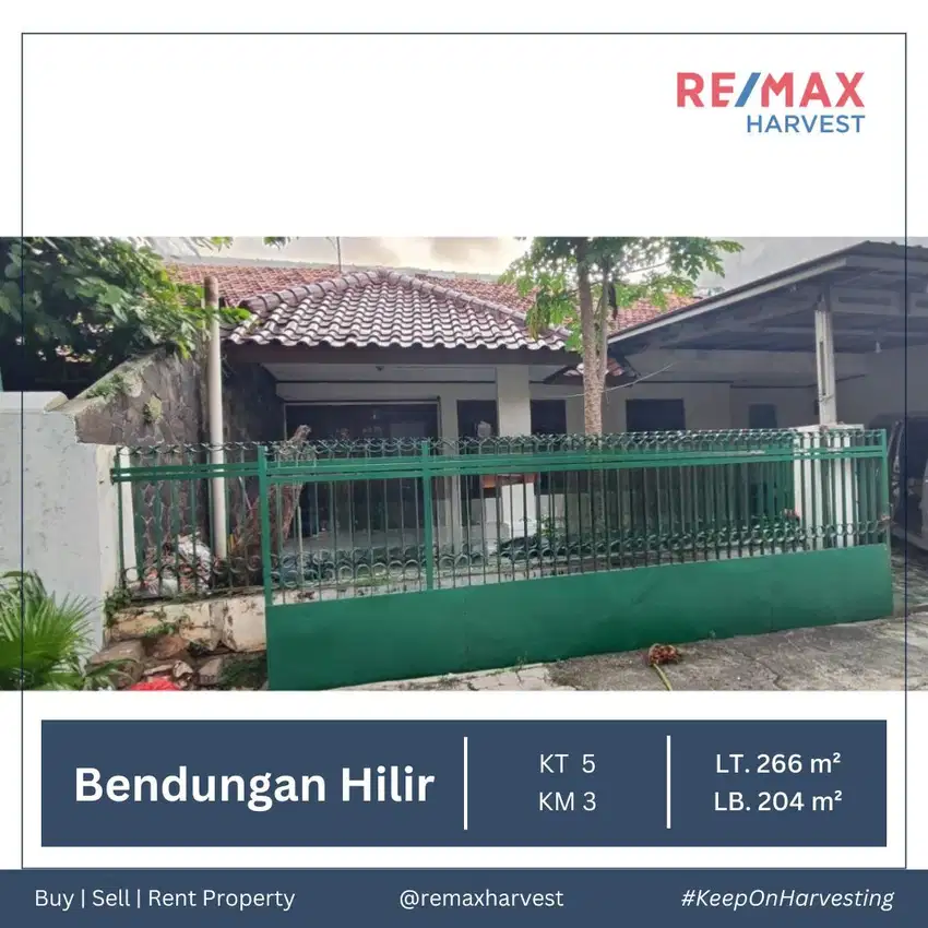 DIJUAL RUMAH DIBAWAH HARGA PASARAN Di BENDUNGAN HILIR, PEJOMPONGAN