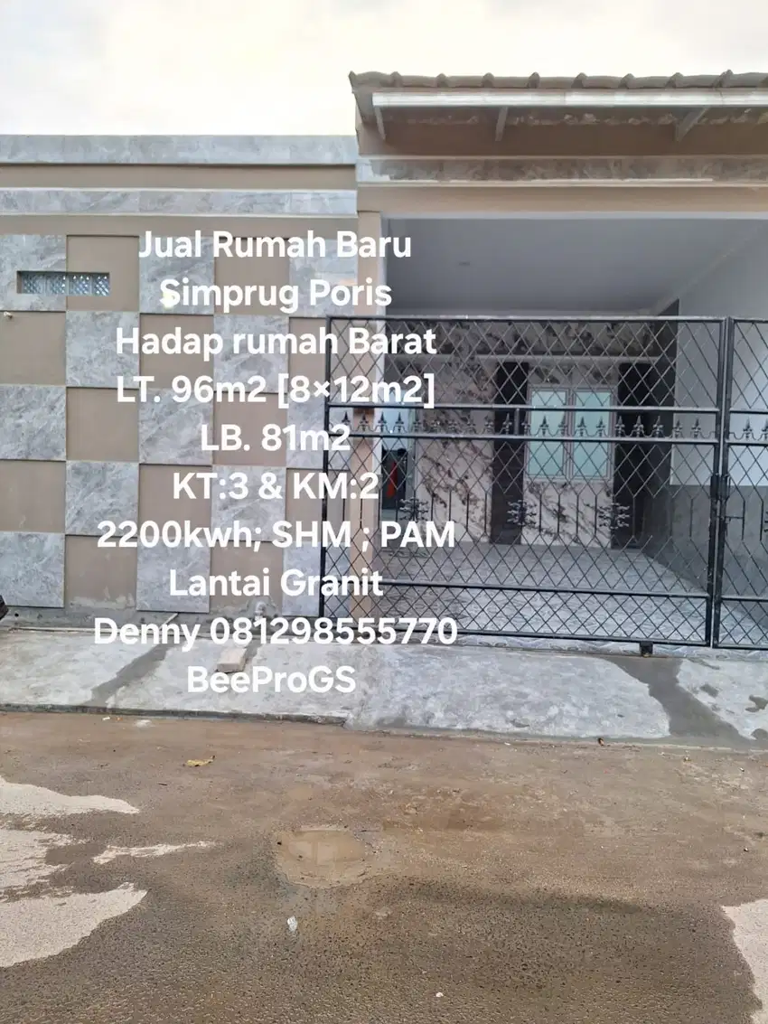 JUAL RUMAH BARU Simprug Poris