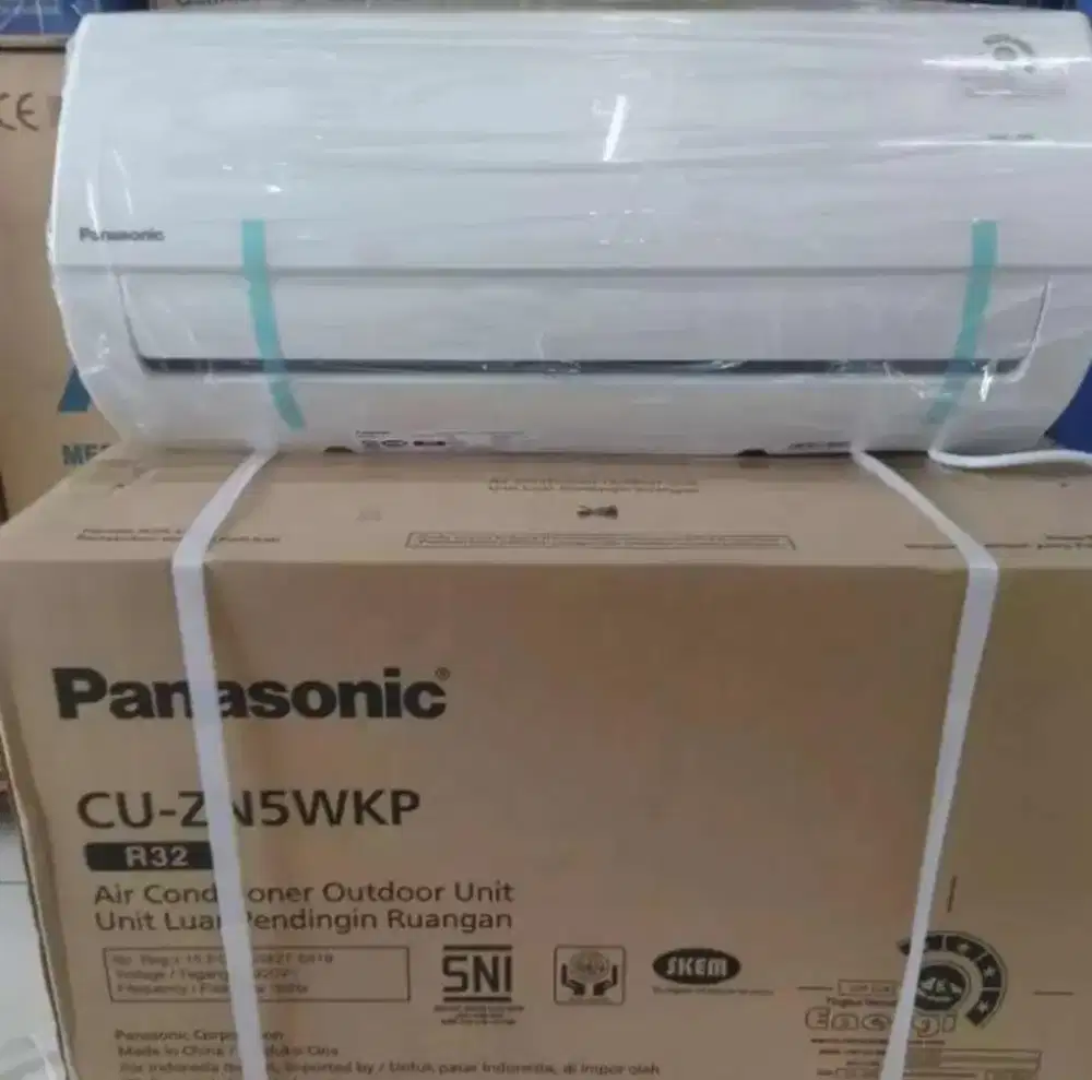AC 1/2 PK PANASONIC TERBARU ZN5YKP SIAP PASANG BARU SEGEL PABRIK