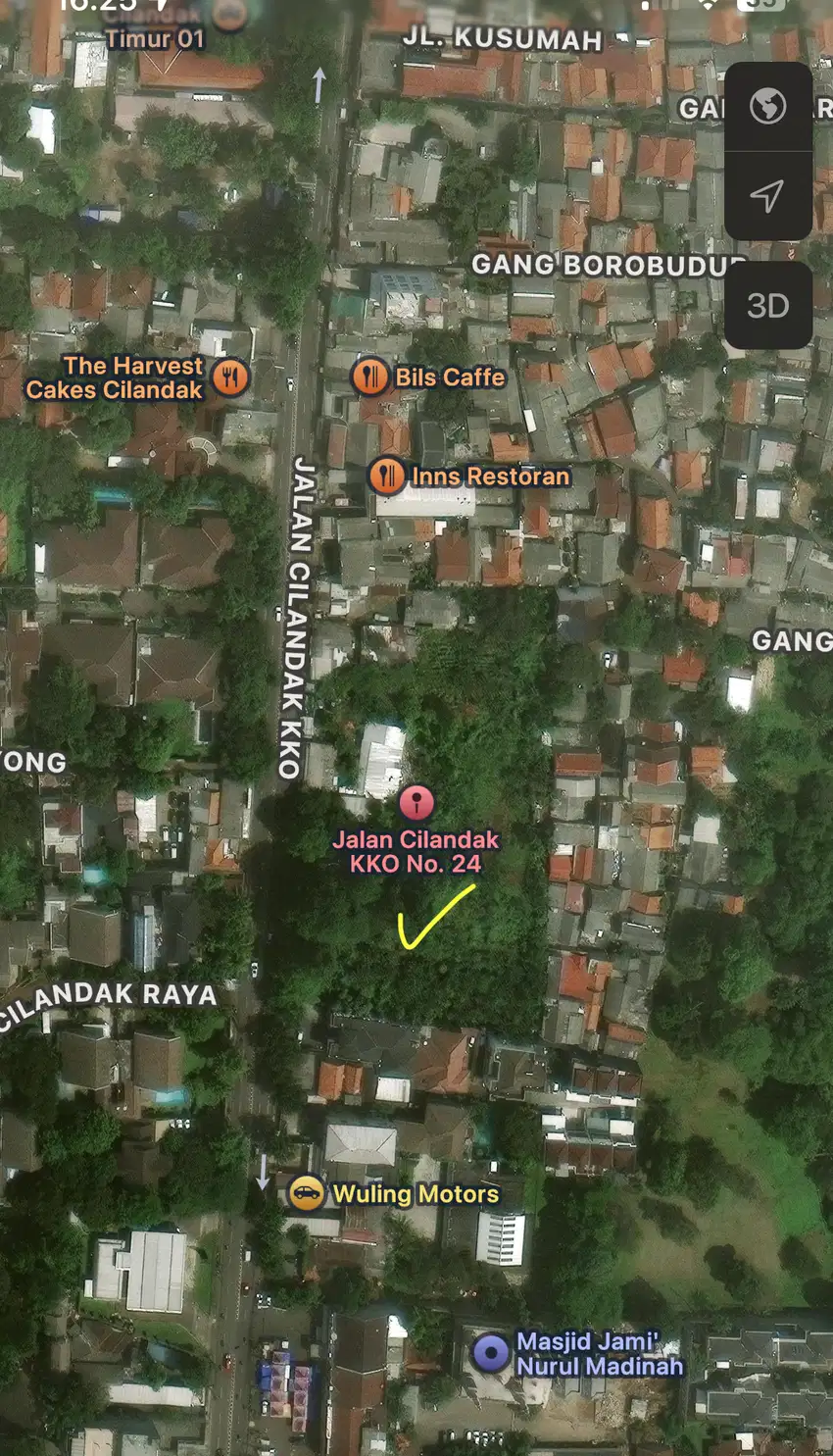 LAHAN STRATEGIS PINGGIR JALAN CILANDAK KKO JAKARTA SELATAN