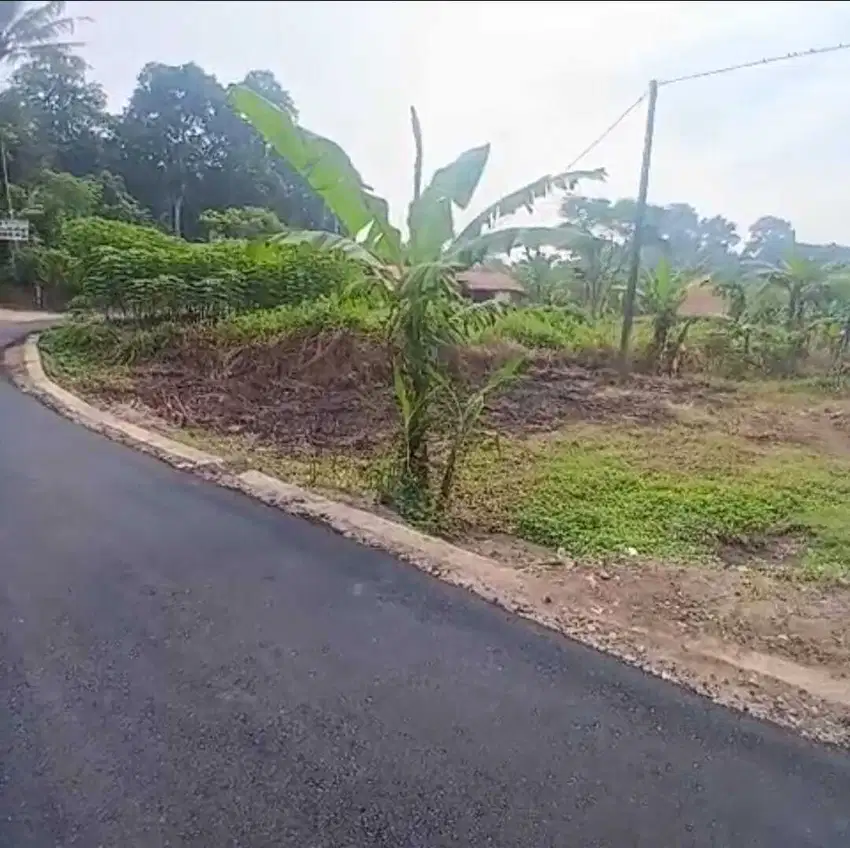 Dijual tanah dekat kantor BPK, BI, UIN,pinggir jalan aspal, SHM, 200rb