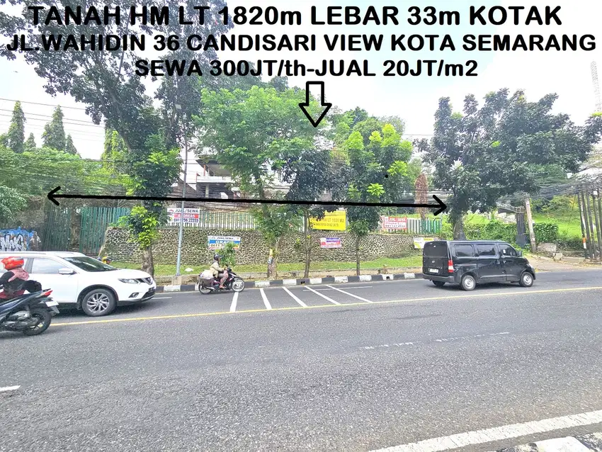 Tanah Hook HM LT 1820 hook Raya Wahidin Candisari View Kota Semarang