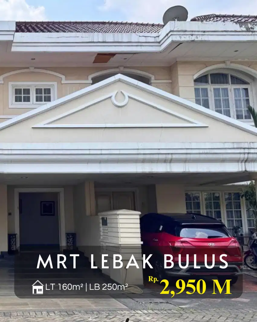 Dijual Rumah Dalam Komplek Besar Dekat MRT Lebak Bulus Tangsel