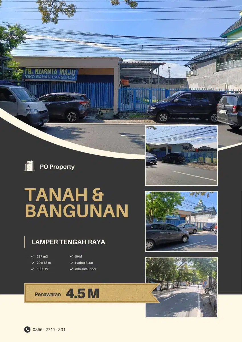 Tanah dan Bangunan Usaha Lamper Tengah Raya Semarang