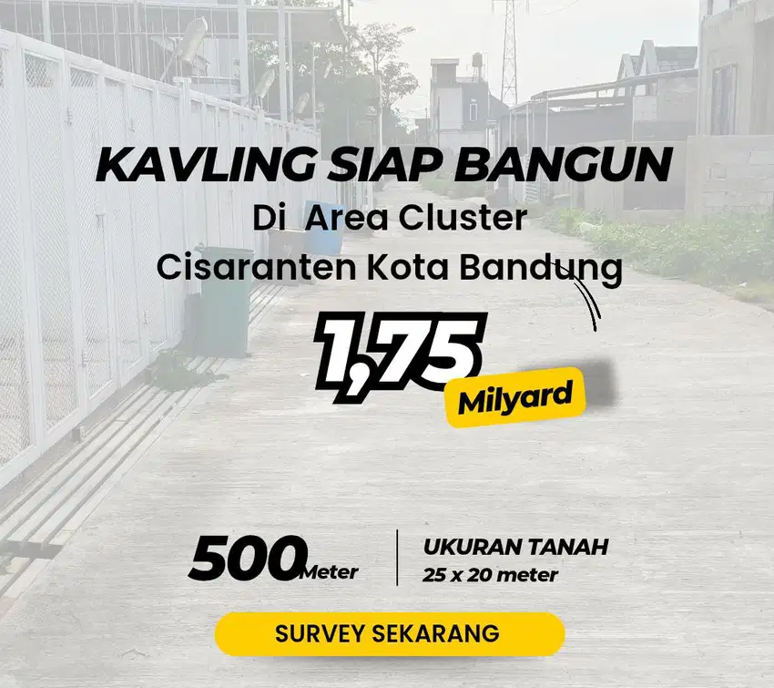 Investasi strategis tanah kavling kota bandung dekat alun alun masjid