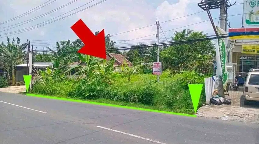 Tanah Strategis pinggir Jalan Raya Cangkiran dkt Terminal & Indomaret