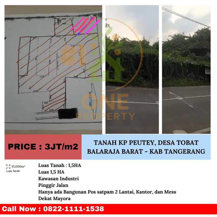 Tanah Kavling Kp. Peutey, Tobat, Balaraja Barat - Kab Tangerang