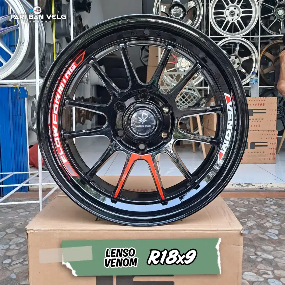 Lenso Verde VENOM Ring 18 lebar 9
pcd. 6x139,7 et. 5