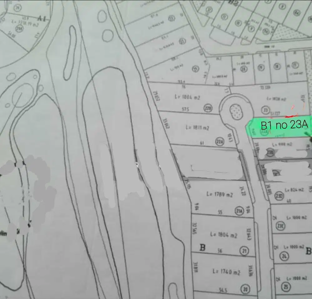 Jual Tanah Siap Bangun  Teluk GoLf blok B 1 no 23 A