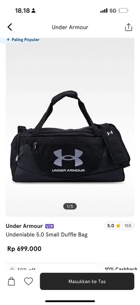Tas underarmour ori