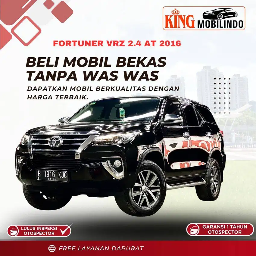 ( KING MOBILINDO ) FORTUNER VRZ 2.4 AT 2016 DIESEL