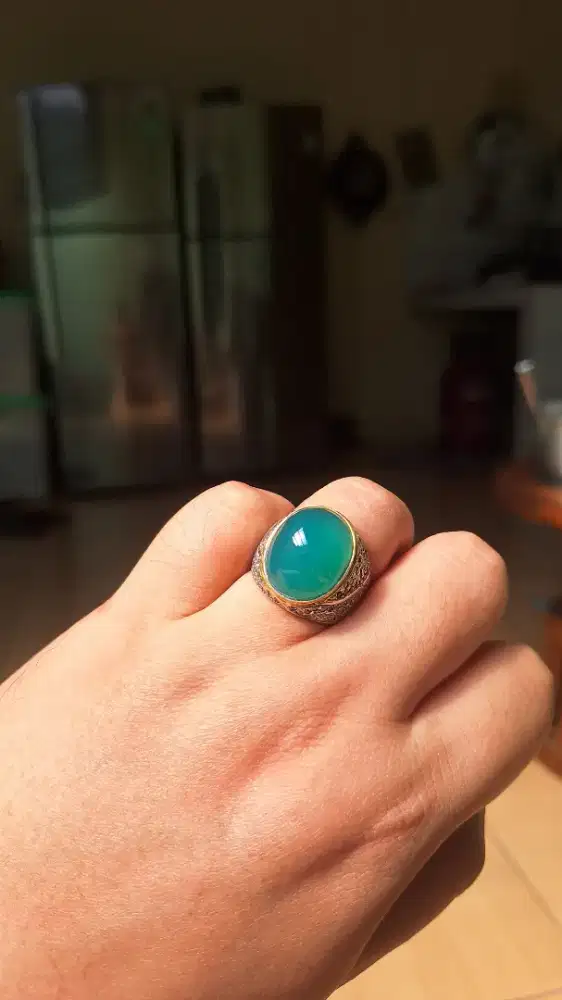 Batu bacan doko Ring perak