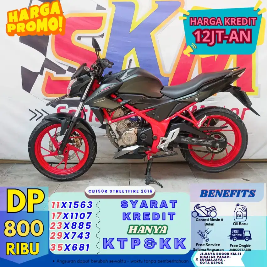 ( cb 150 tahun 2016 dp:800 proses 1hari cash credit