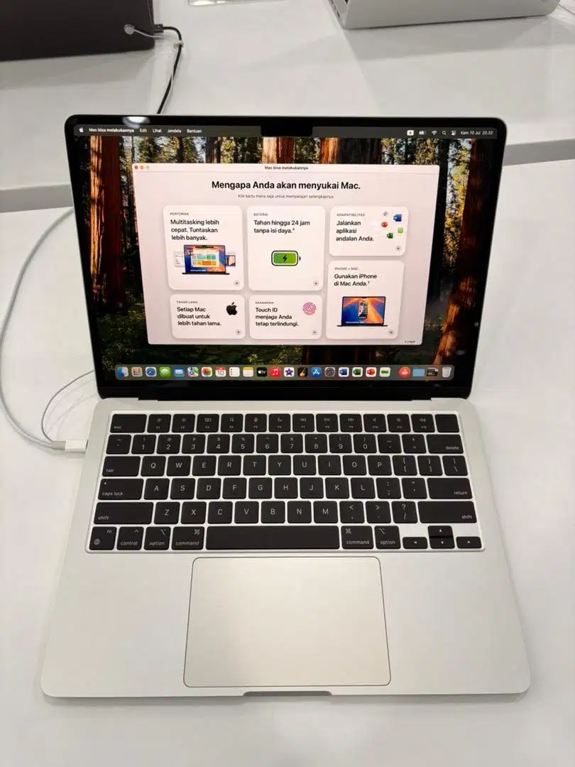Macbook Air M2 16/256GB Starlight Bisa Cicilan Bunga 0%