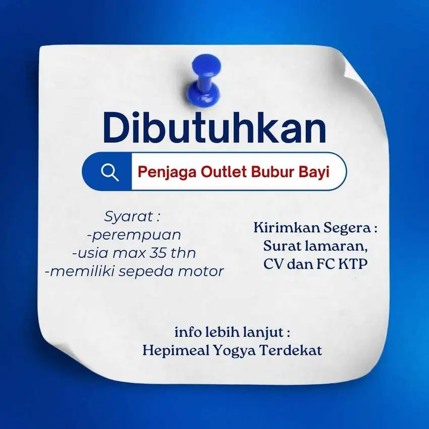 Penjaga Outlet Bubur Bayi