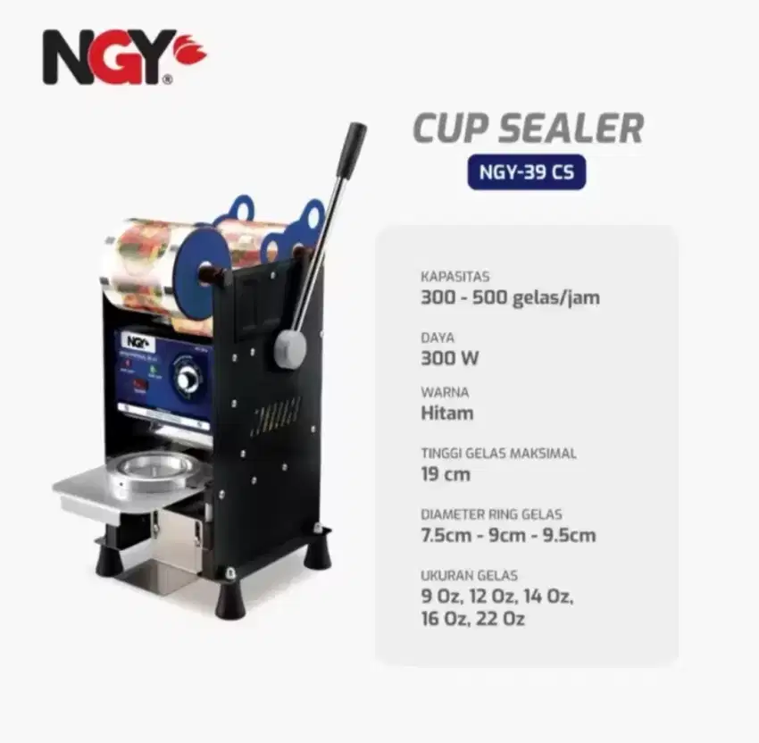 Mesin cup Sealer Nagoya 39