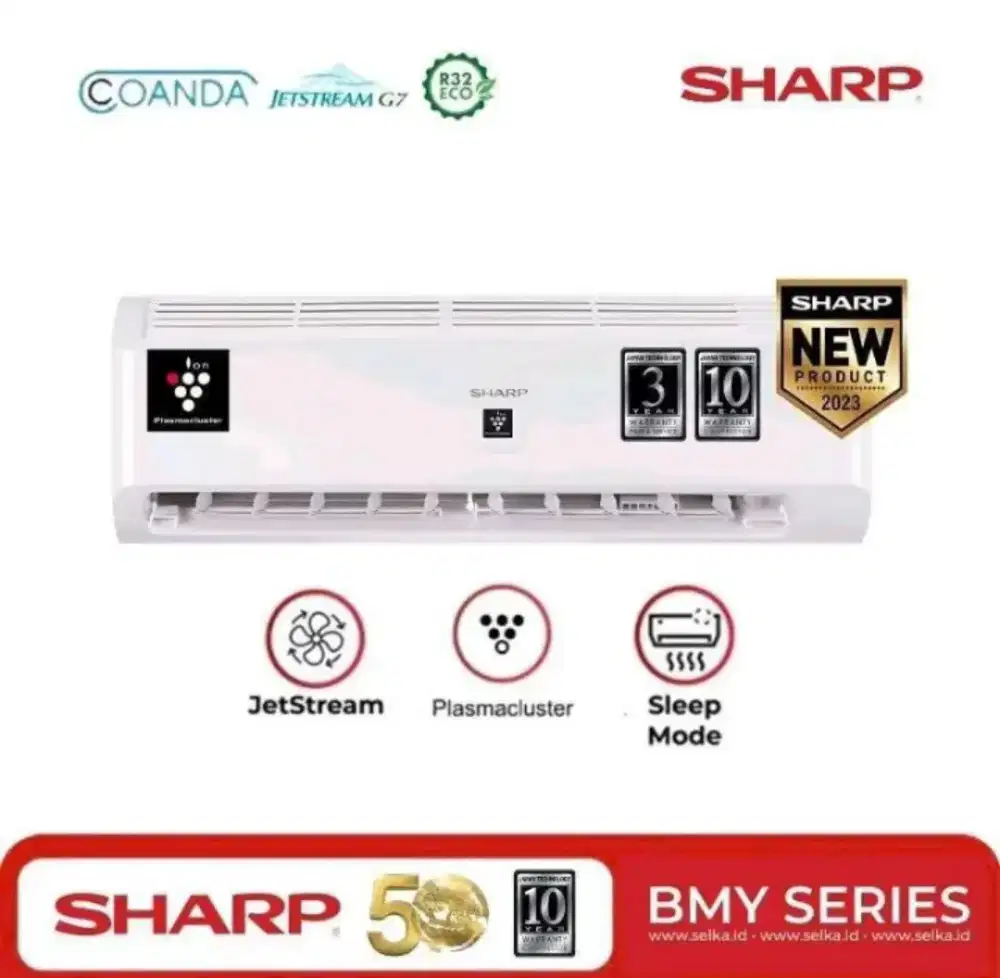 PROMO AC 1PK SHARP PLASMA CLUSTER ANTI BAKTERI ION BARU SEGEL PABRIK