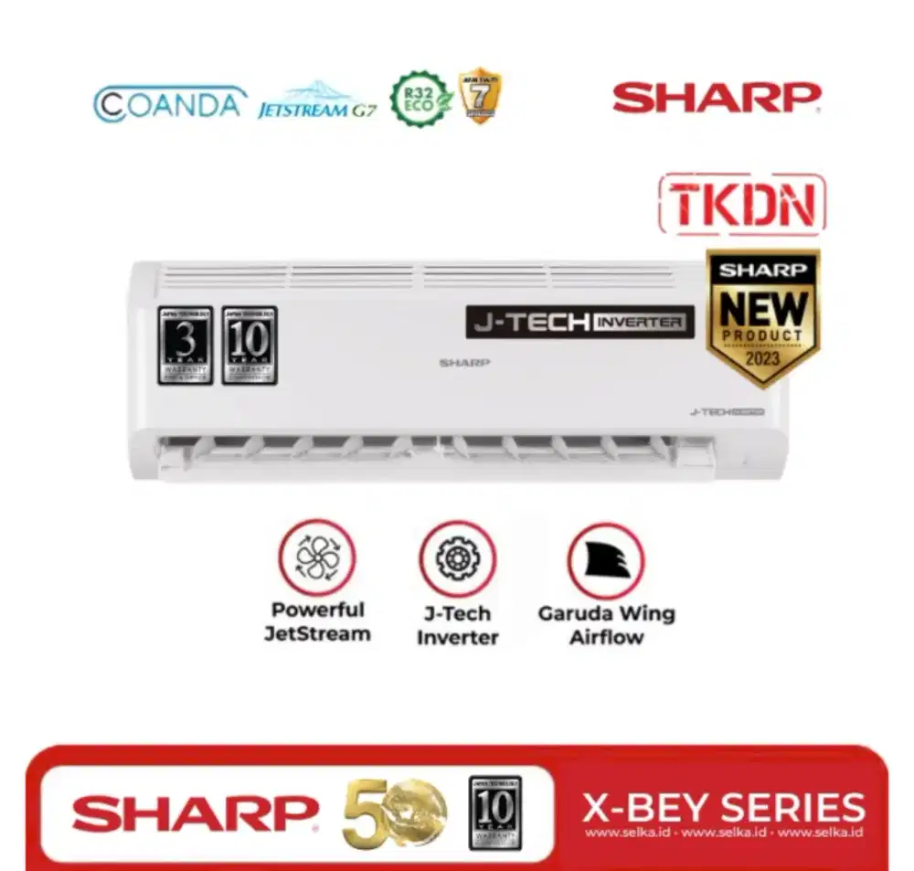 PROMO AC 1,5PK SHARP INVERTER TERBARU GARANSI RESMI 10 TAHUN