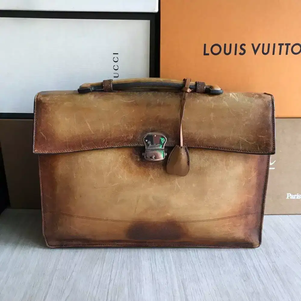 Berluti cartable briefcase leather bag tas
