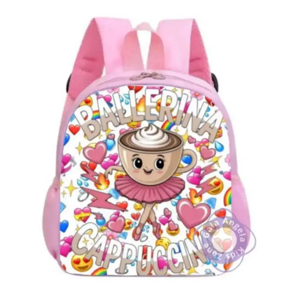 Tas Ransel anak cw TK/Paud motif balerina