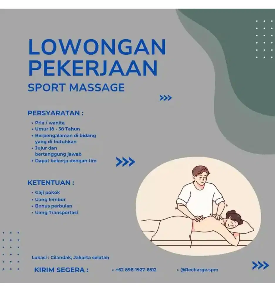 Loker terapis Massage
