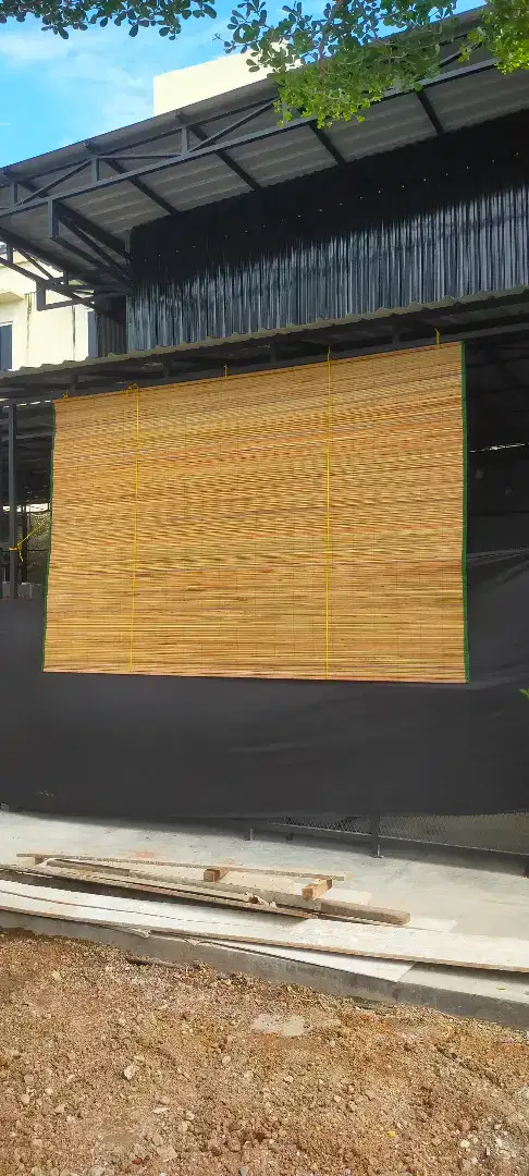 tirai Rumbi tangga lipat kursi bambu dll