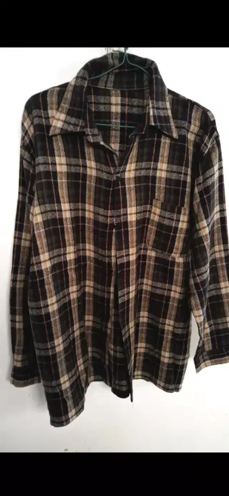 Kemeja flannel no name size L original flanel
