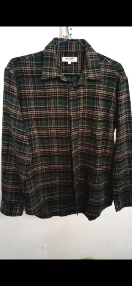 Kemeja flannel first down size L original flanel
