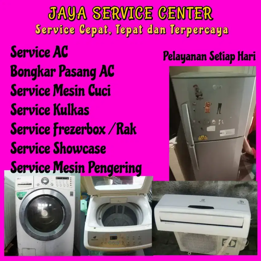 Service Mesin Cuci Kulkas Bongkar Pasang AC Servis AC Frezer Tegalsari