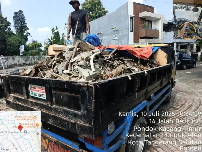 Jasa buang puing sampah