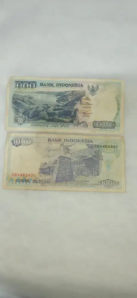 Uang kuno 1000 th 1992