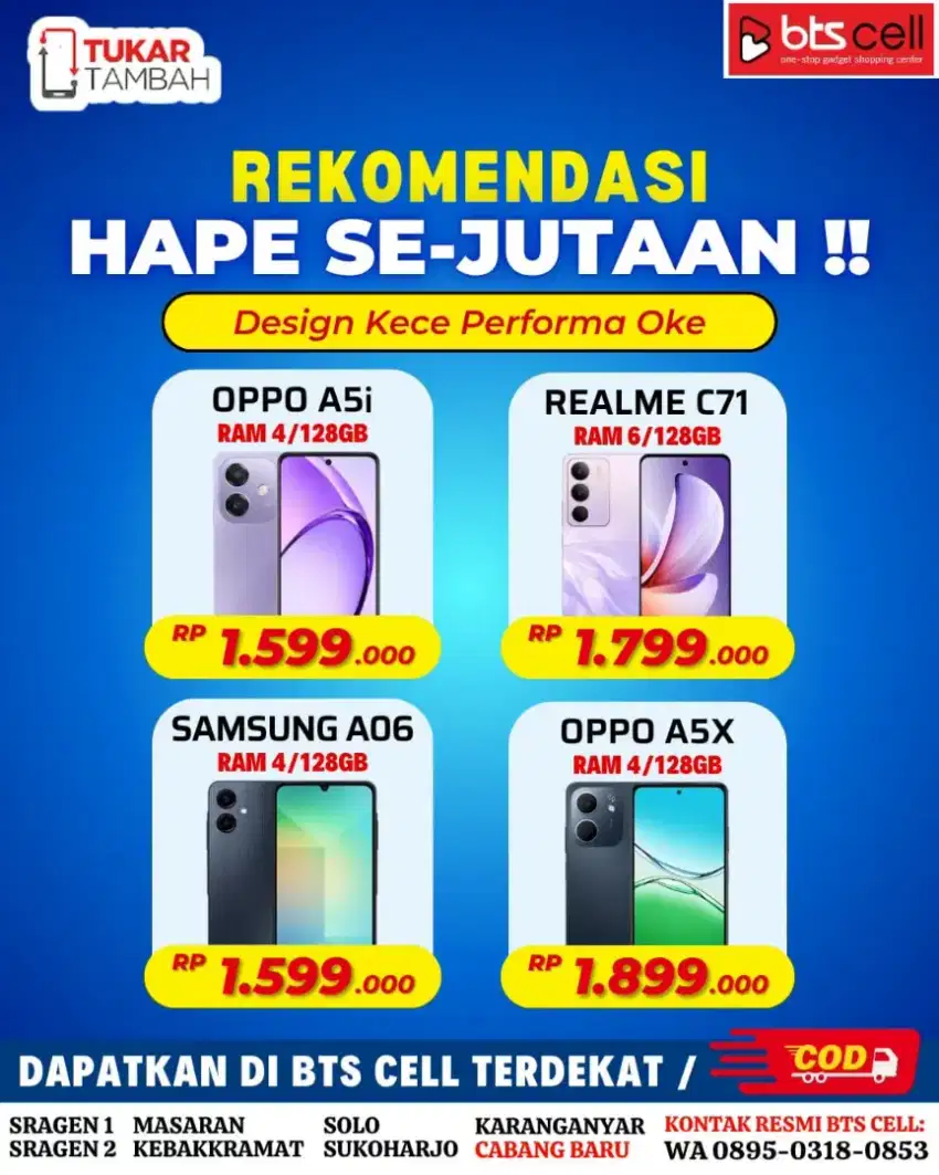 Promo HP 1 jutaan