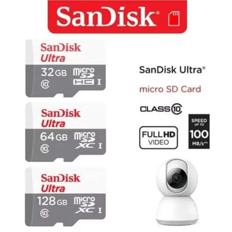 Kartu MicroSD Card Micro SD 32GB 64GB 128GB Sandisk VGen Memory HP