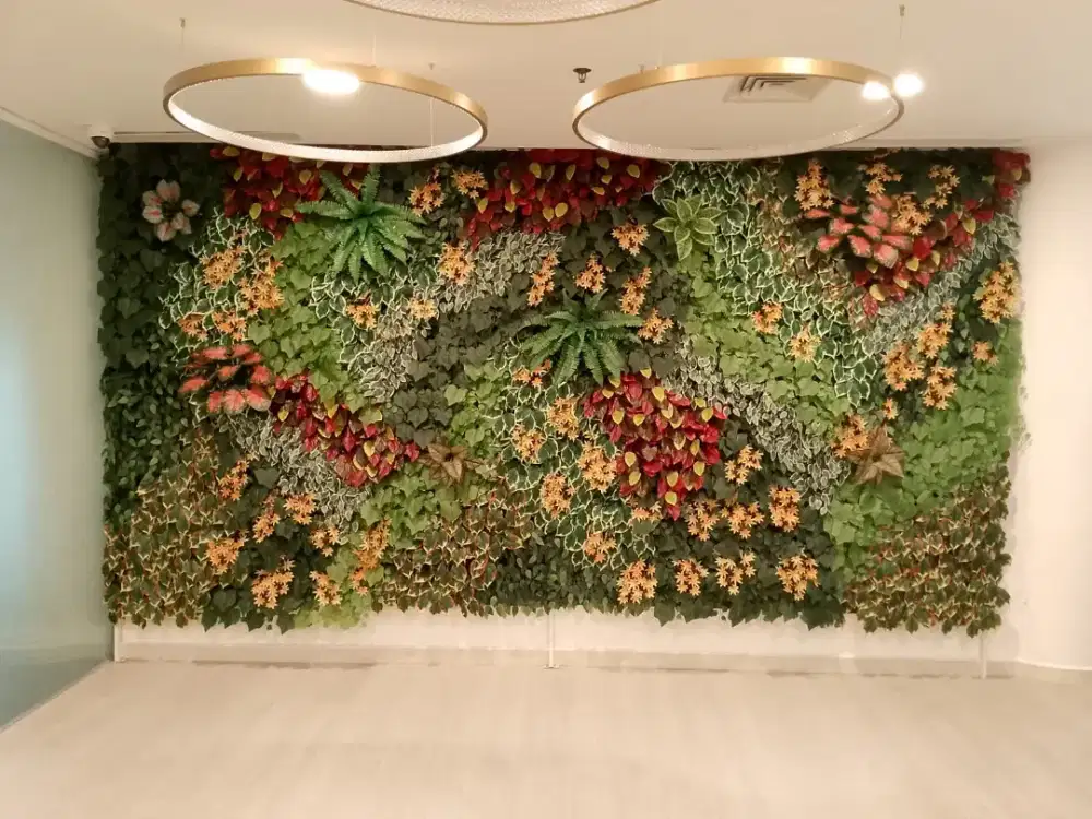 Tanaman Hias Dinding Sintetis Vertical