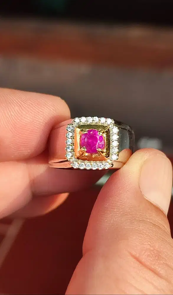 NATURAL RUBY BURMA BIRMA NH 1.01 CTS