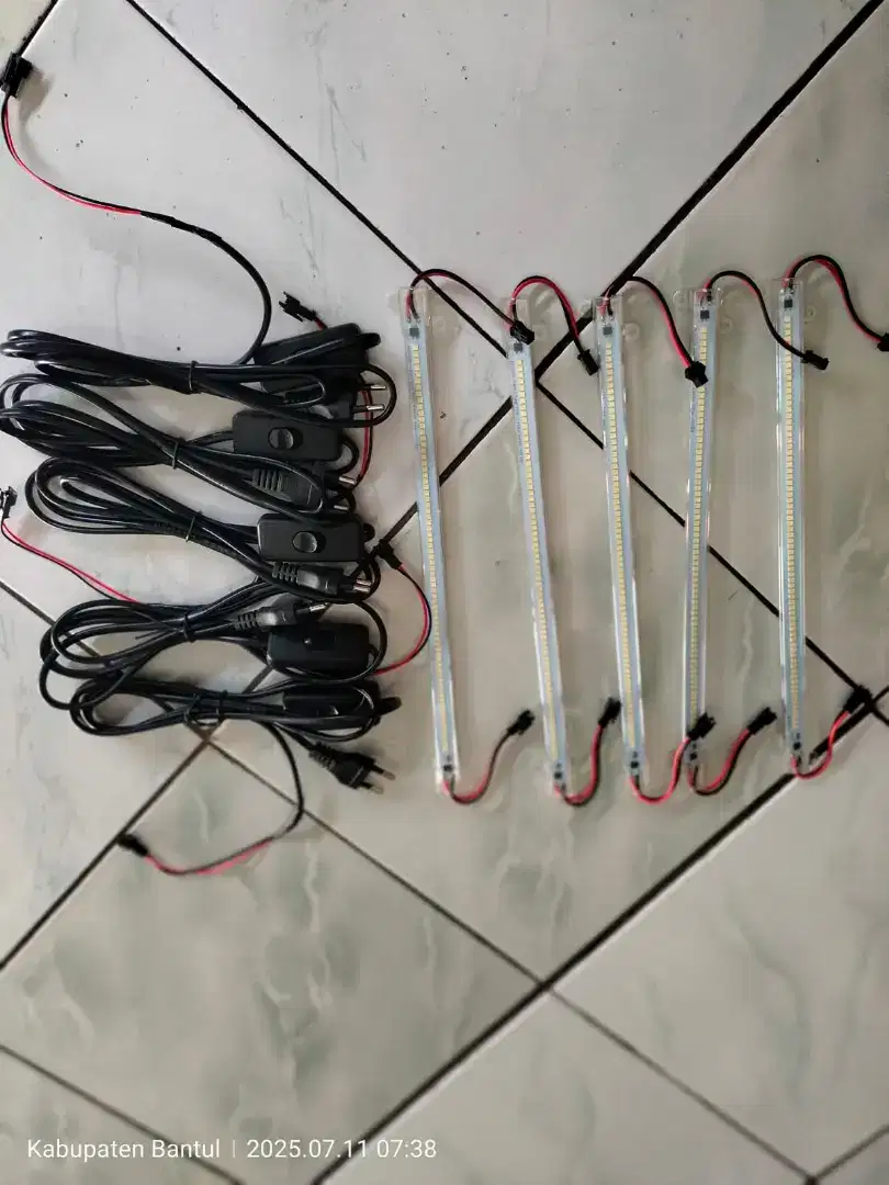 paket lampu tinggal colok on off 30 cm per 5 pcs untuk aquarium ruangn