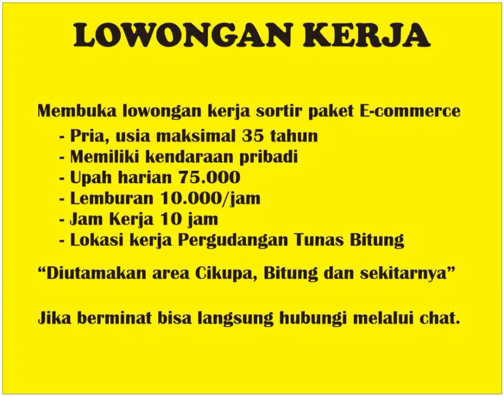 LOWONGAN KERJA FREELANCE