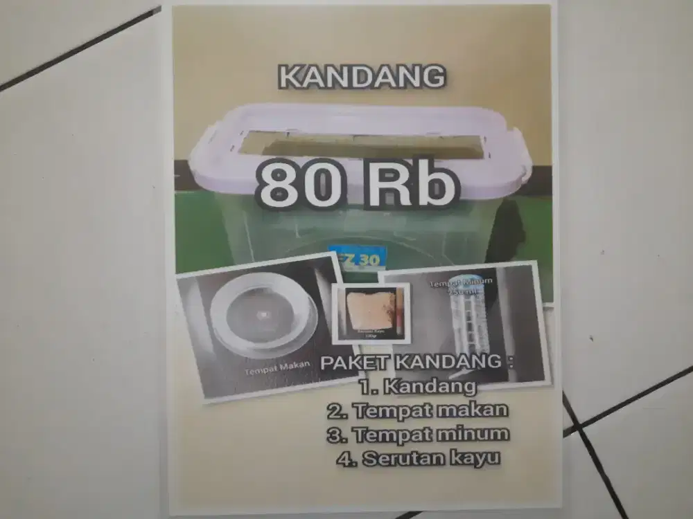 KANDANG LANDAK MINI PAKETAN