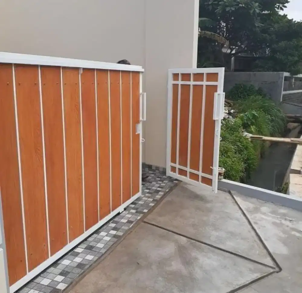 Pagar grc serat kayu A1