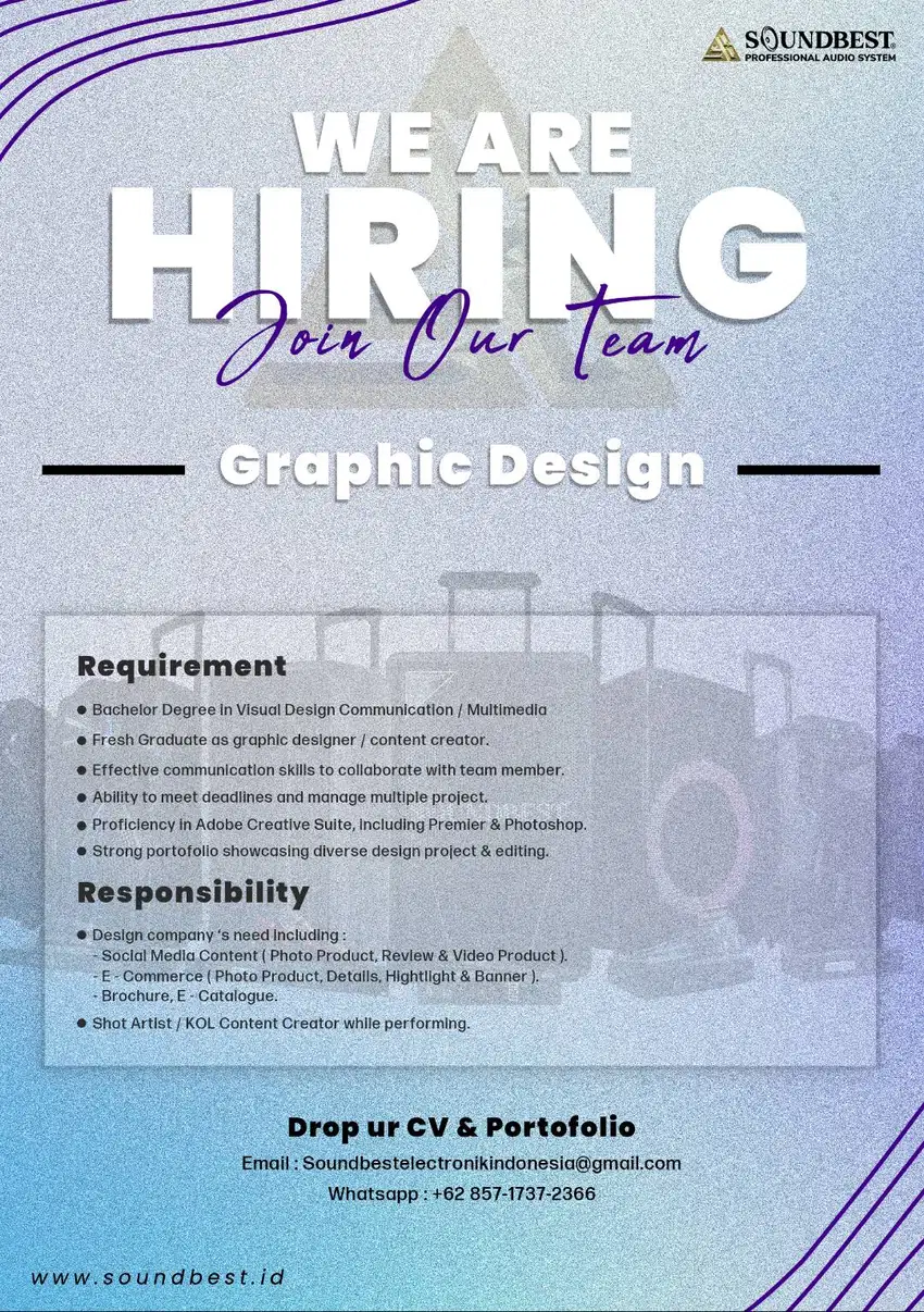 HIRING GRAPHIC DESIGN