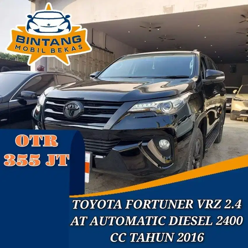 TOYOTA FORTUNER VRZ 2.4 AT AUTOMATIC 2400 CC DIESEL TAHUN 2016