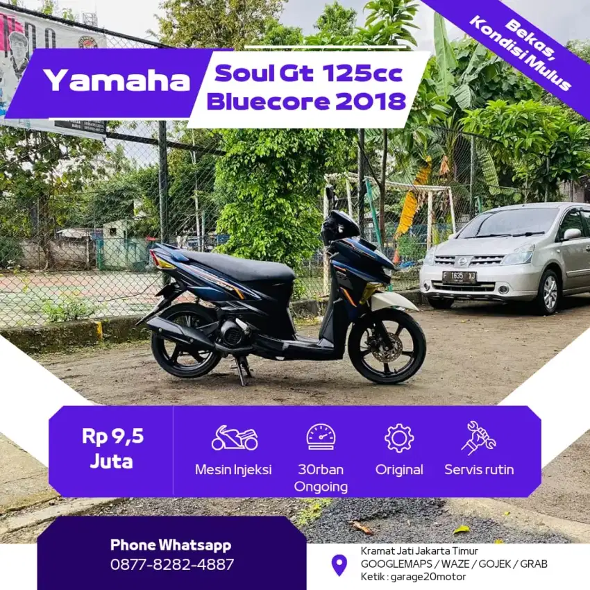 Yamaha soul GT 125cc bluecore fi Tahun 2018